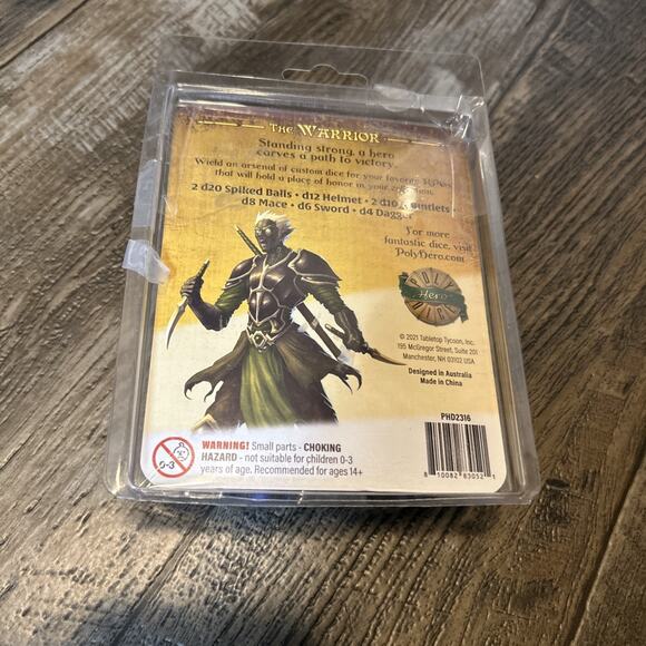 Dungeons & Dragons Dice Poly Hero The Warrior 8 Dice Set Colour Ghost Knight - Picture 3 of 3